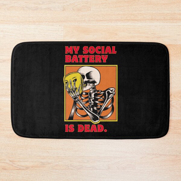 Item preview, Funny Introvert Shirt Skeleton Social Battery Is Dead Spooky Halloween Gift designed and sold by E20STUDIO.