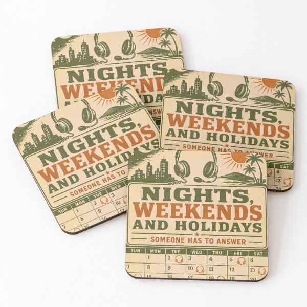 Item preview, Nights Weekends And Holidays Dispatcher Calendar designed and sold by BoosterShop.