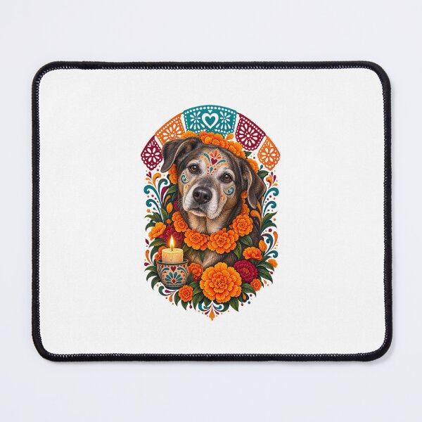Item preview, Día de los Muertos Pet Memorial Floral Animal Art designed and sold by AMICO77.