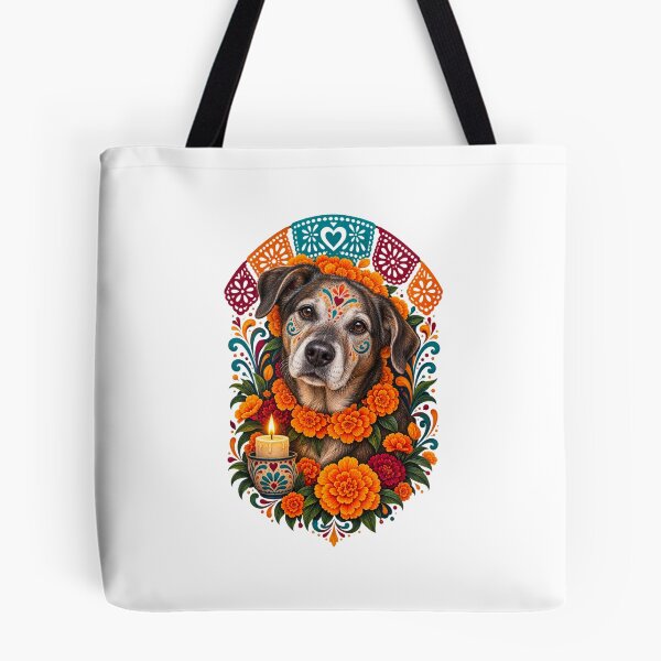 Item preview, Día de los Muertos Pet Memorial Floral Animal Art designed and sold by AMICO77.