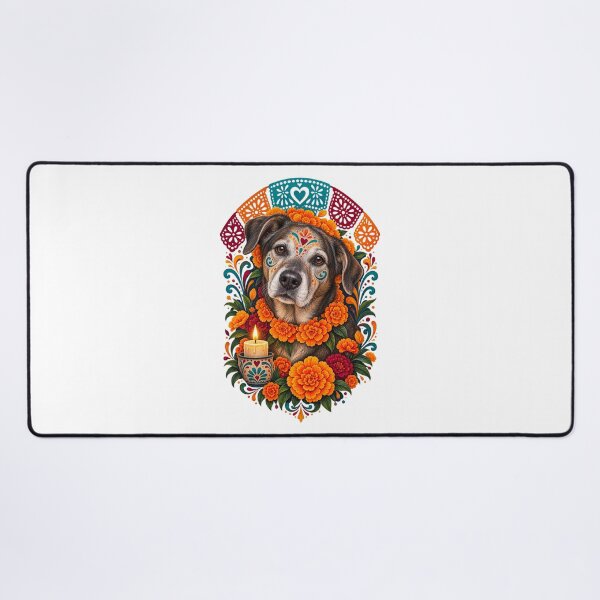 Item preview, Día de los Muertos Pet Memorial Floral Animal Art designed and sold by AMICO77.