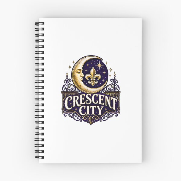 Item preview, Crescent City New Orleans Moon Sticker designed and sold by RedRubyBubble.