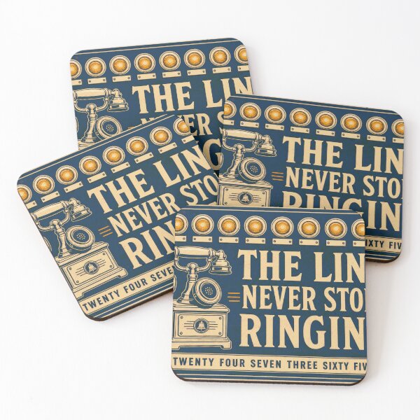 Item preview, The Line Never Stops Ringing Dispatcher Plaque designed and sold by BoosterShop.