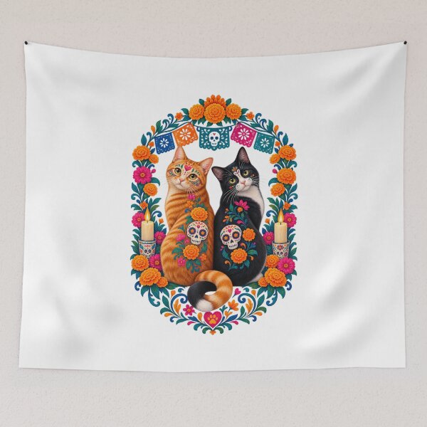 Item preview, Día de los Muertos Pet Memorial Floral Animal Art designed and sold by AMICO77.