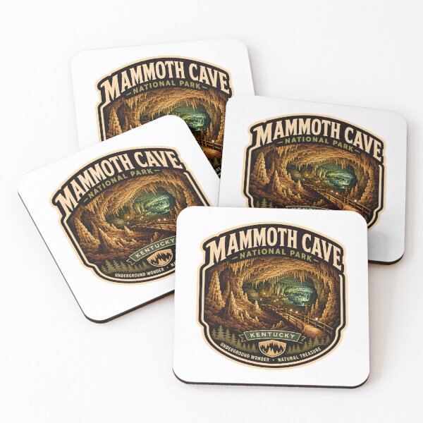 Item preview, Mammoth Cave National Park Kentucky Vintage Underground Cavern Hiking Badge designed and sold by LittleArij.