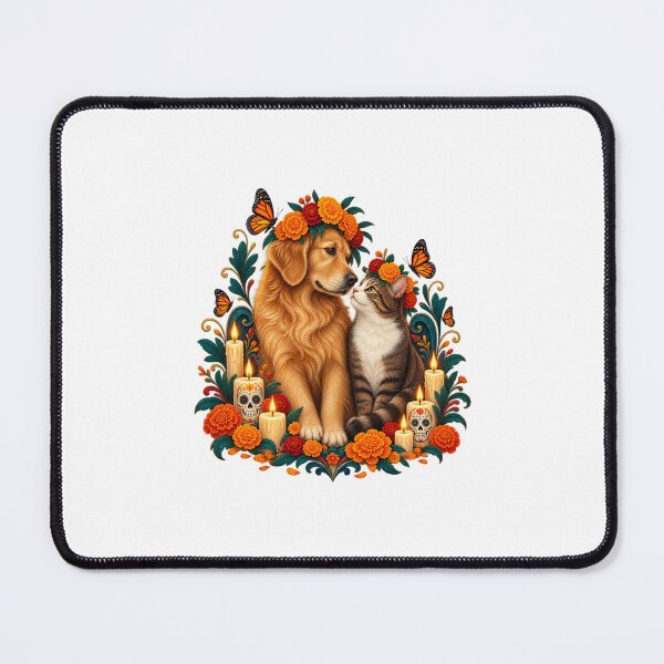 Item preview, Día de los Muertos Pet Memorial Floral Animal Art designed and sold by AMICO77.