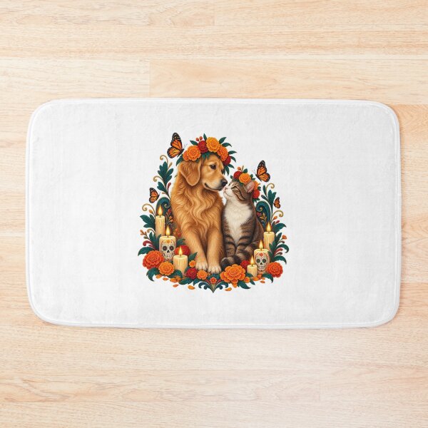 Item preview, Día de los Muertos Pet Memorial Floral Animal Art designed and sold by AMICO77.