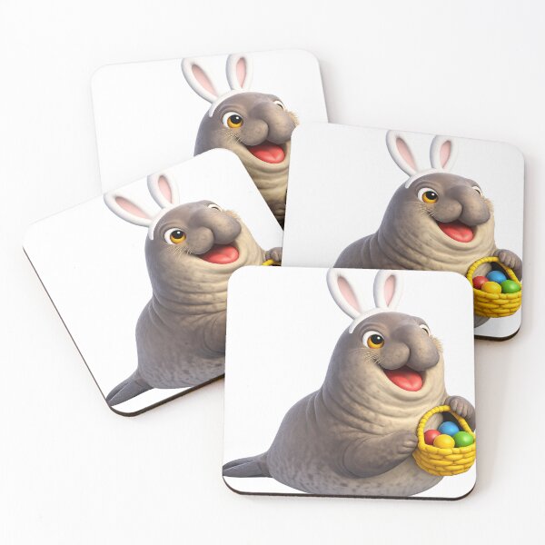 Item preview, Elephant Seal Easter Bunny designed and sold by Sillytoe.