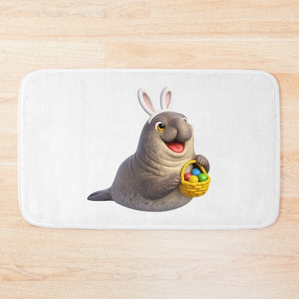Item preview, Elephant Seal Easter Bunny designed and sold by Sillytoe.