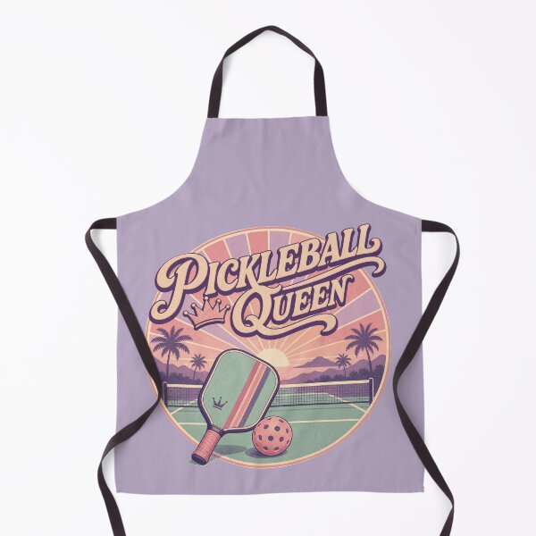 Item preview, Pickleball Queen Retro Vintage - Womens Pastel Sunset Sports Gift - Elegant Paddle Art designed and sold by BelievingCreates.