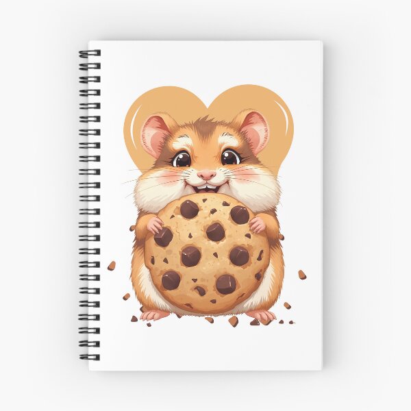 Item preview, Cute Hamster Eating Chocolate Chip Cookie designed and sold by yuki-hana.