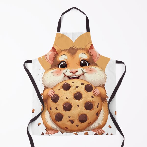 Item preview, Cute Hamster Eating Chocolate Chip Cookie designed and sold by yuki-hana.