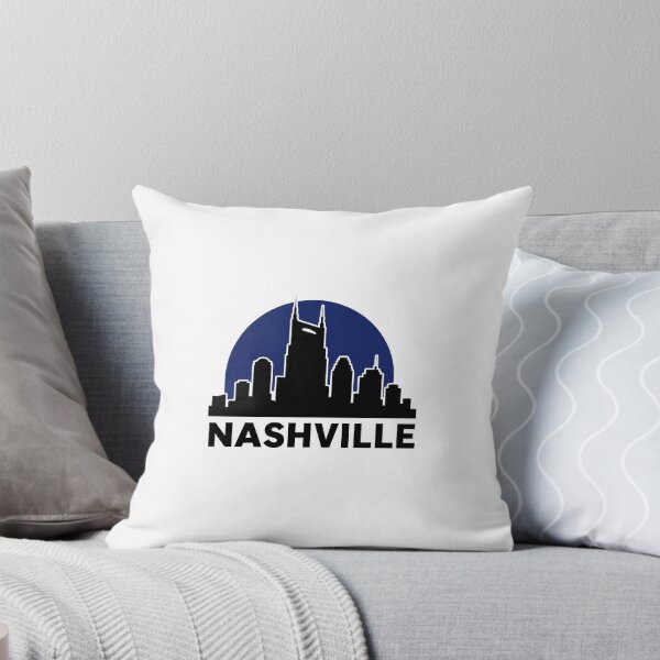 Artikelvorschau, Nashville Skyline Silhouette Tennessee Aufkleber entworfen und verkauft von RedRubyBubble.