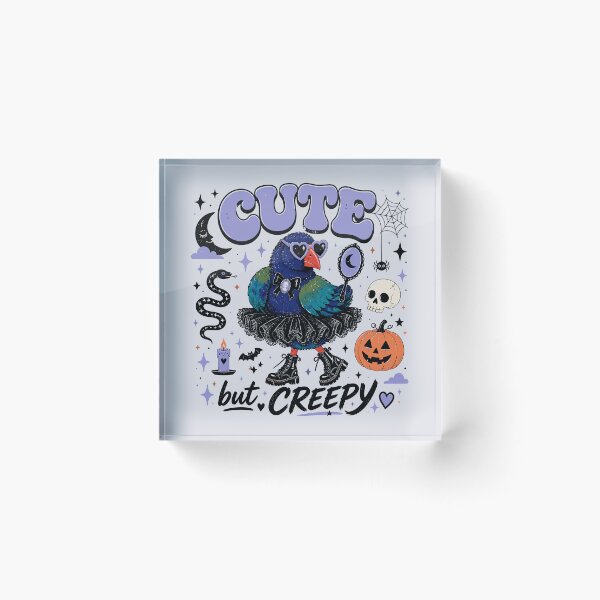 Item preview, Cute But Creepy Takahē Halloween Goth Design designed and sold by MvuuStudio.