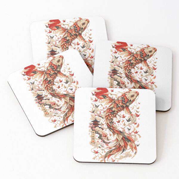 Item preview, The Paper Koi – Japanese Origami & Ukiyo-e Fantasy Art designed and sold by Substance_life.