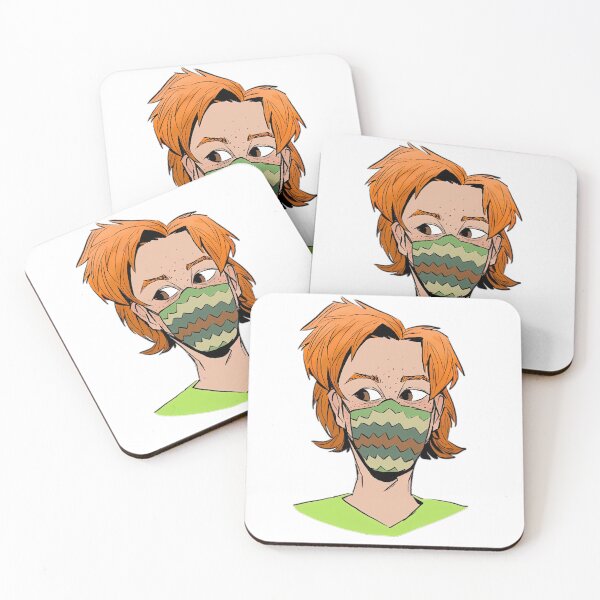 Item preview, Ginger Camouflage Mask Character Illustration designed and sold by hakenbergsimp.