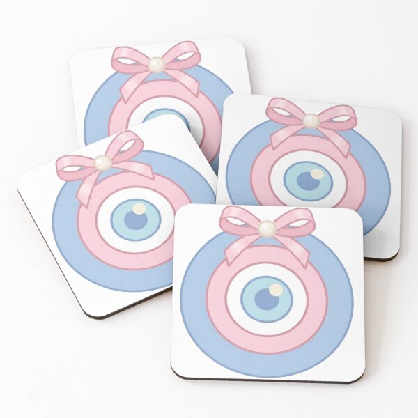 Item preview, Coquette Turkish Eye - Pink Amulet with Ribbon designed and sold by conamor-bymel.