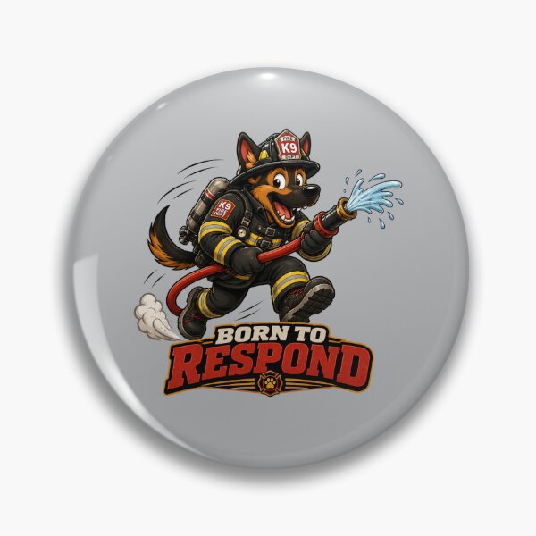 Item preview, Born To Respond German Shepherd Firefighter designed and sold by BigfeetLittlepaws.
