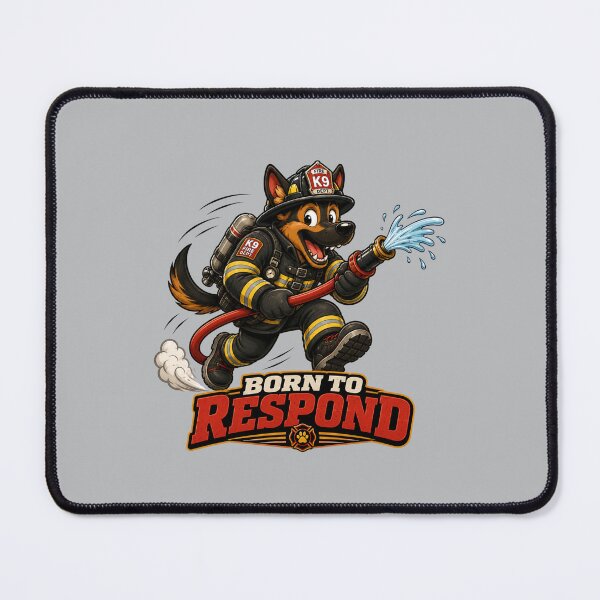Item preview, Born To Respond German Shepherd Firefighter designed and sold by BigfeetLittlepaws.