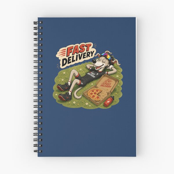 Item preview, Fast Delivery Funny Delivery Rider Pizza Break designed and sold by BigfeetLittlepaws.