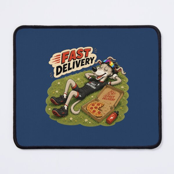 Item preview, Fast Delivery Funny Delivery Rider Pizza Break designed and sold by BigfeetLittlepaws.