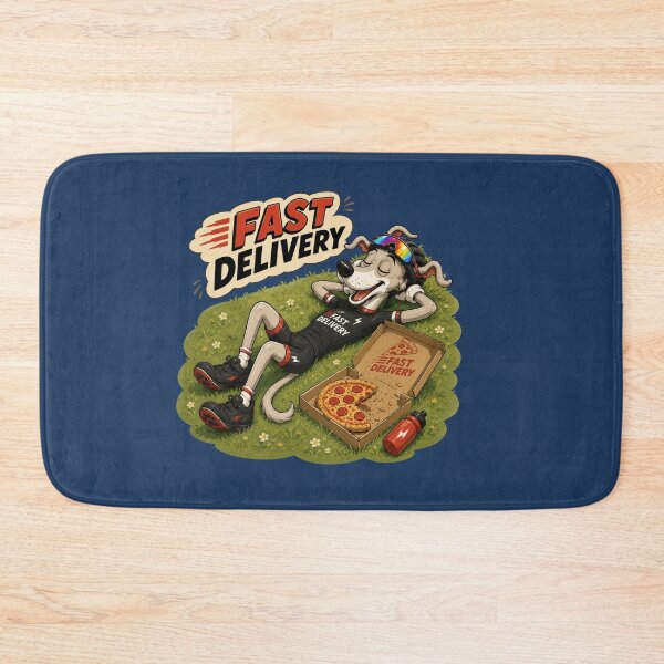 Item preview, Fast Delivery Funny Delivery Rider Pizza Break designed and sold by BigfeetLittlepaws.