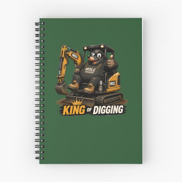 Item preview, King of Digging Excavator Operator Funny Mole designed and sold by BigfeetLittlepaws.