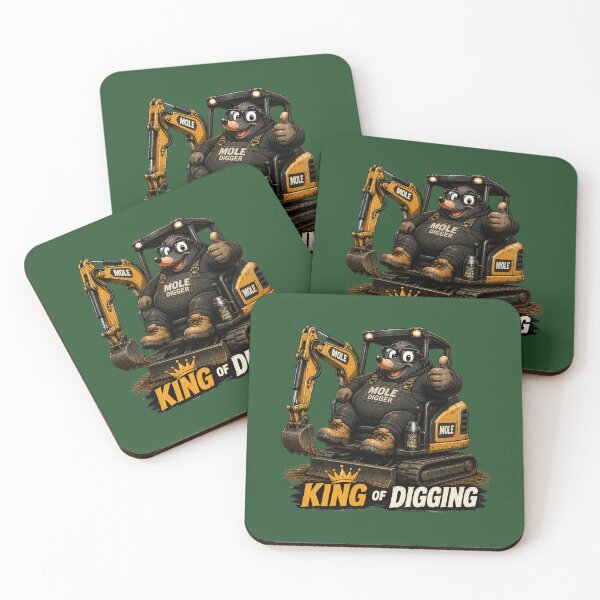 Item preview, King of Digging Excavator Operator Funny Mole designed and sold by BigfeetLittlepaws.