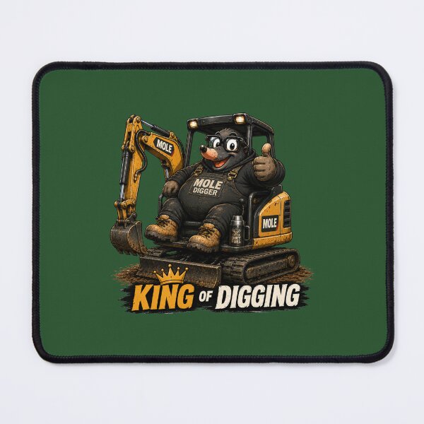 Item preview, King of Digging Excavator Operator Funny Mole designed and sold by BigfeetLittlepaws.