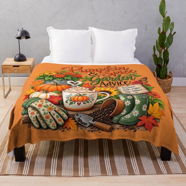 Item preview, “Pumpkin Spice & Garden Advice” designed and sold by Julie Leisure Gardening.