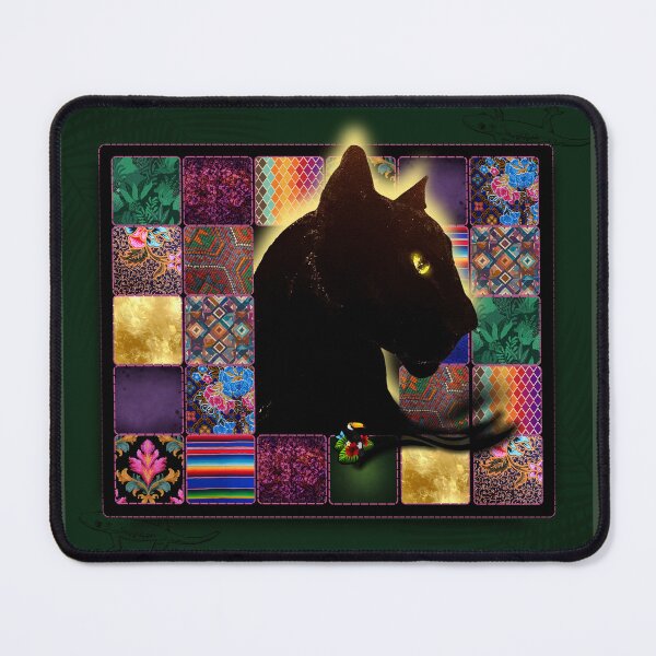 Item preview, Midnight Panther Jewel Patchwork Art designed and sold by ArtistsAtticWI.