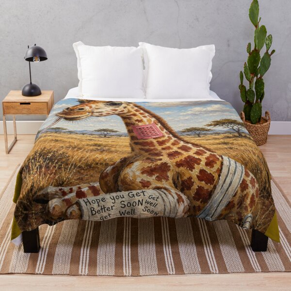Item preview, My giraffe want to say to you get well soon designed and sold by Jonsmartdesigns.