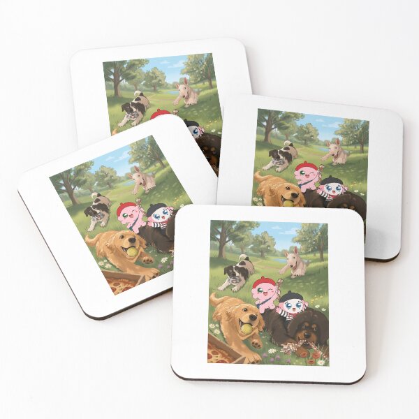 Item preview, Dogs with axolotls designed and sold by romancroissant.