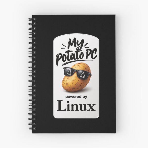 Aperçu de l'œuvre Mon PC, un véritable patate, fonctionne sous Linux. créée et vendue par angoma.
