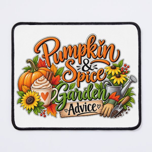Item preview, Pumpkin Spice & Garden Advice version 2 designed and sold by Julie Leisure Gardening.