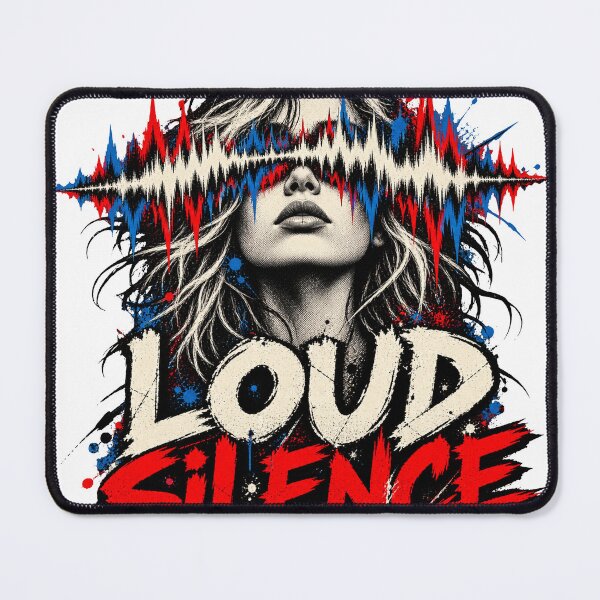 Item preview, Loud Silence Soundwave Portrait Graphic designed and sold by S06PMarketing.