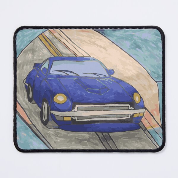 Item preview, Blue Sports Car Driving On Curve designed and sold by Racerapex.