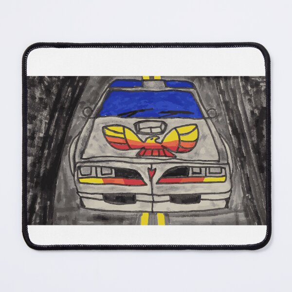 Item preview, White Muscle Car With Bird Emblem designed and sold by Racerapex.