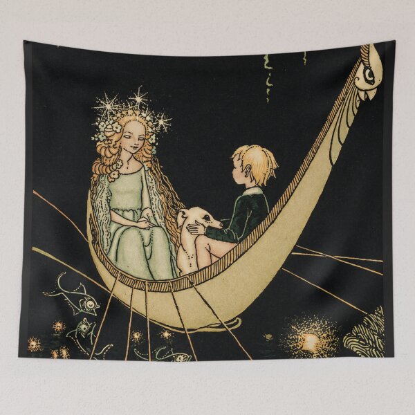 Item preview, Fairy Tale Wall Art, Mopsa the Fairy, Vintage Storybook Fantasy by Dorothy P. Lathrop designed and sold by RickE.