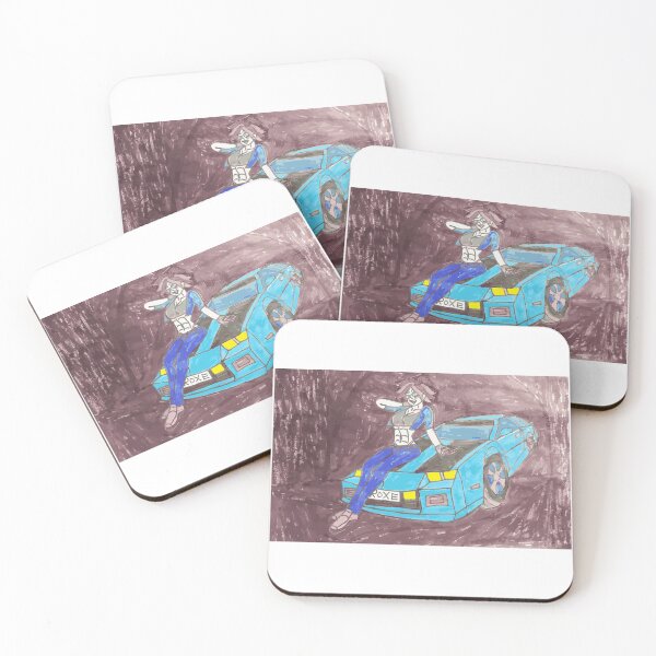 Item preview, Woman Sitting On Blue Sports Car designed and sold by Racerapex.