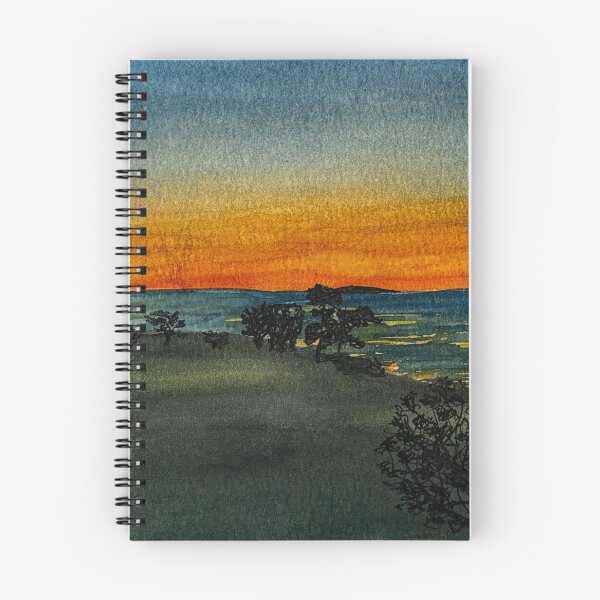 Item preview, Torrey Pines Sunset | Water Color print designed and sold by FakeFishbone.