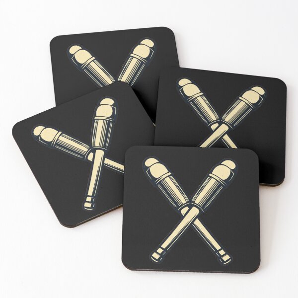 Item preview, rockstar drumstick emblem wall art  designed and sold by RAMemory.
