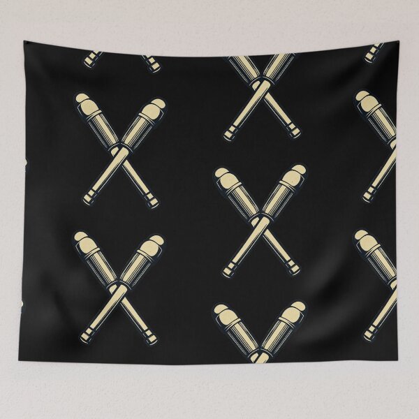 Item preview, rockstar drumstick emblem wall art  designed and sold by RAMemory.