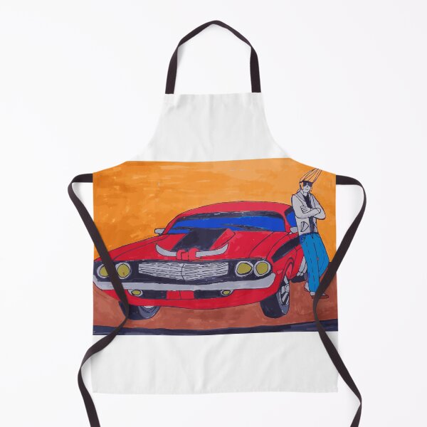 Item preview, Man Leaning On Red Muscle Car designed and sold by Racerapex.