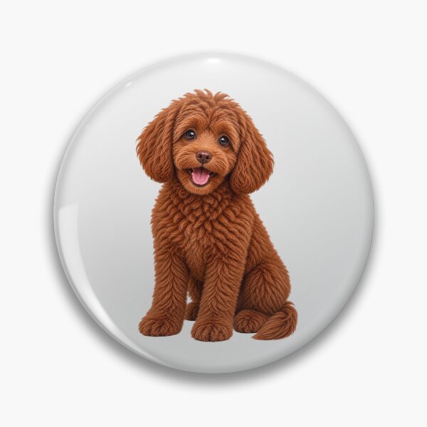 Item preview, Cavapoo Red Ruby Dog designed and sold by BackgroundND.