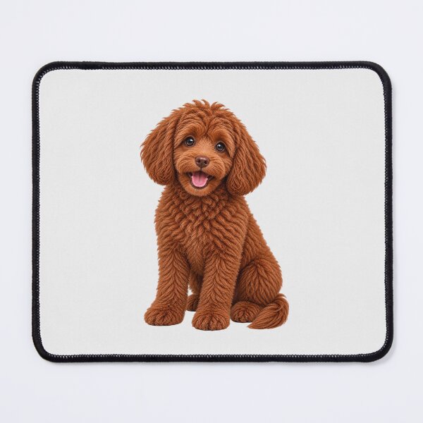 Item preview, Cavapoo Red Ruby Dog designed and sold by BackgroundND.