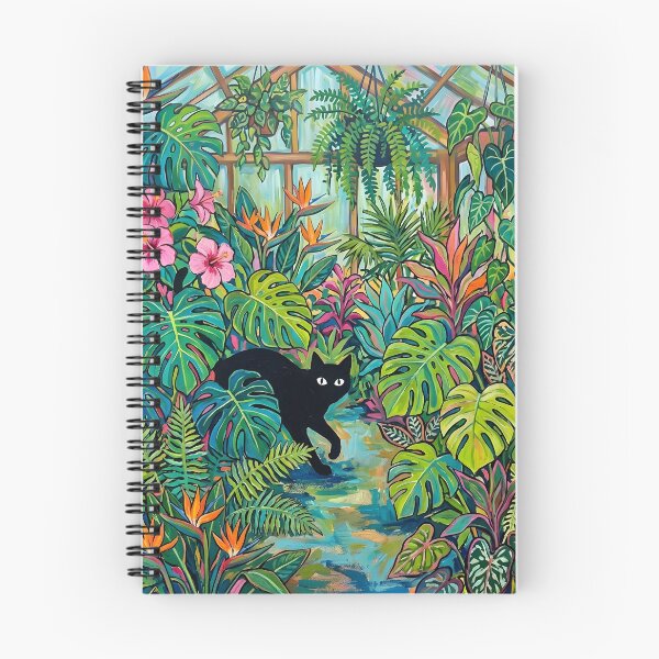 Item preview, Tropical Jungle & Black Cat Silhouette Matisse Style Poster designed and sold by DuckOddity.