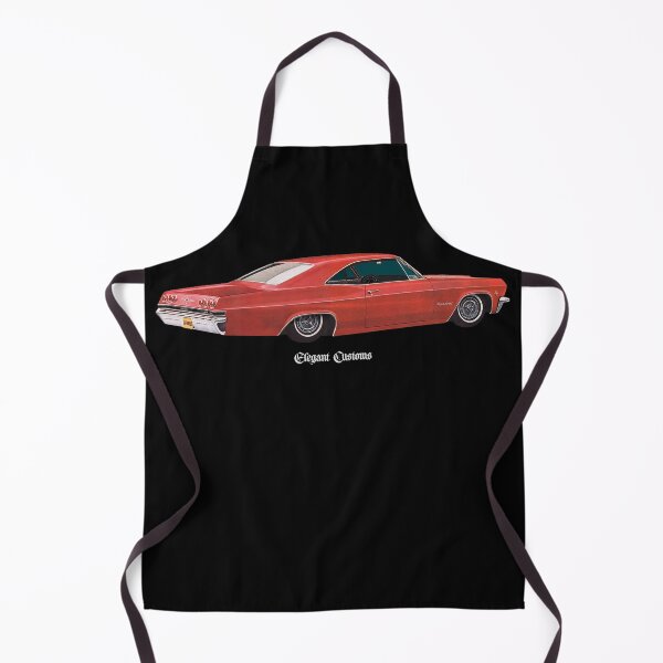 Artikelvorschau, 1965er Impala, rot, ohne Text, Kustom, Hot Rod, Muscle Car entworfen und verkauft von Elegant Customs.