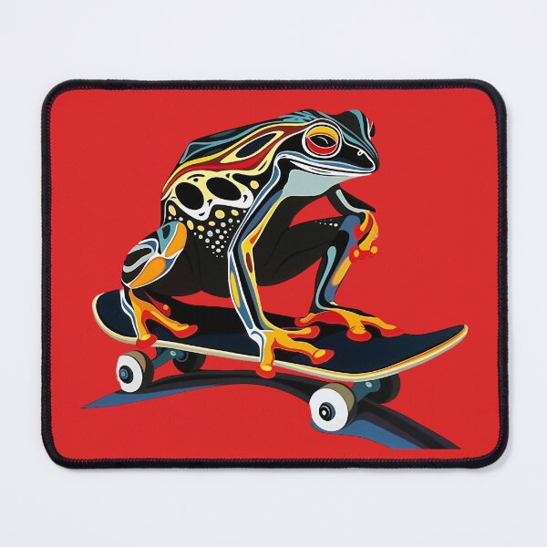 Item preview, Skateboarding Frog designed and sold by FoldedRainbow.