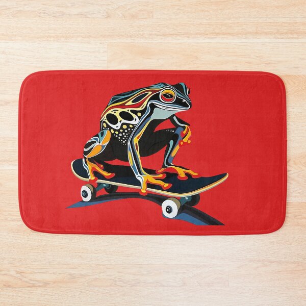 Item preview, Skateboarding Frog designed and sold by FoldedRainbow.